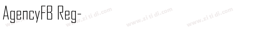 AgencyFB Reg字体转换